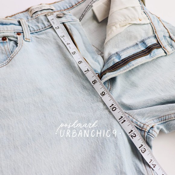 NWT ABERCROMBIE 90s Straight Jean Light Ripped size 30 - Picture 9 of 14